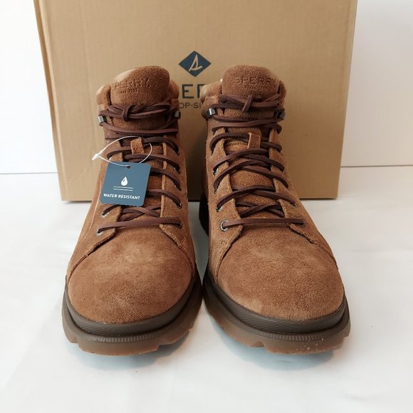 Sperry Men's Watertown Ltt Outdoor Boots Tan Suede - Picture 6 of 8